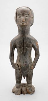 FETISCH, trä, Anfadersfigur, Luba-folket, Kongo 1900-talets första hälft.