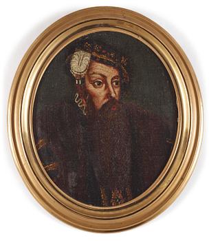 602. Lorens Lönberg, "Gustav Vasa" (1496-1560), "Karl IX" (1550-1611), "Karl X Gustav" (1622-1660), "Karl XII" (1682-1718).