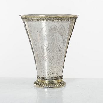 Christoffer Baumann, cup, silver, Hudiksvall 1791.