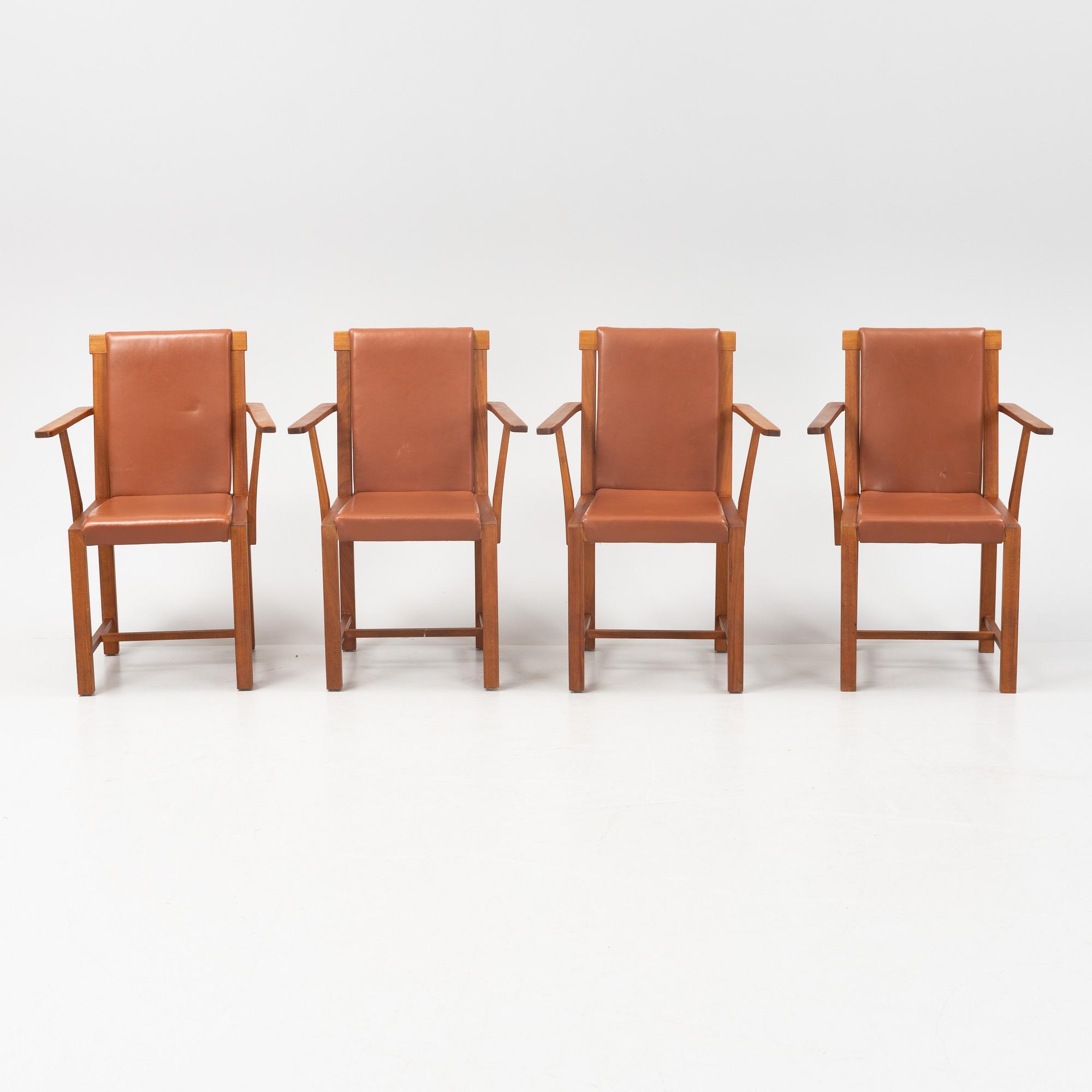 Åke Axelsson, a set of four 'Provence' chairs from Galleri Stolen, 1995.