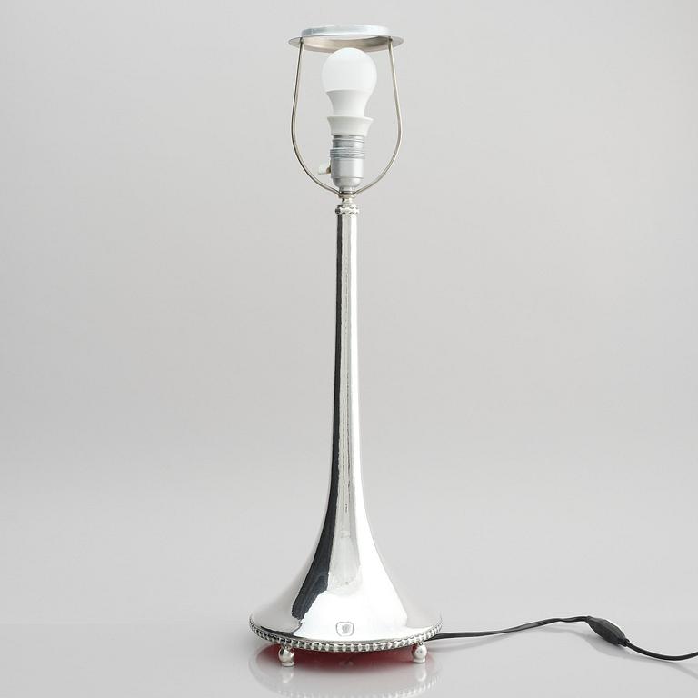 Karl Anderson, a silver table lamp, Stockholm 1917.