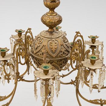 A chandelier from around the year 1900.