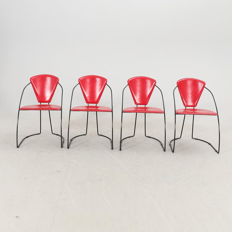 A set of four LInda armchairs from Arrben Italy late 20th century.