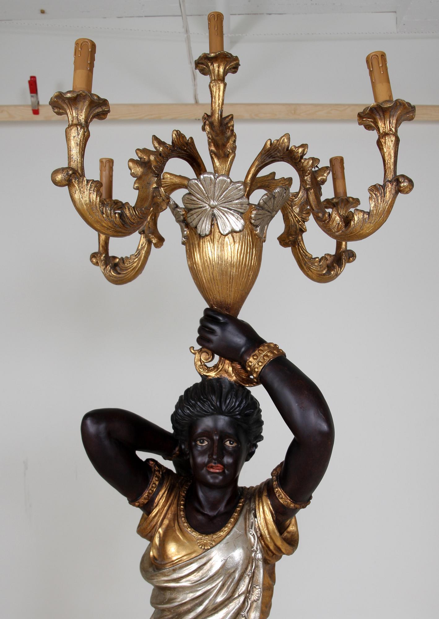 GOLVLAMPOR, ett par, venetiansk stil, 1900/2000-tal.