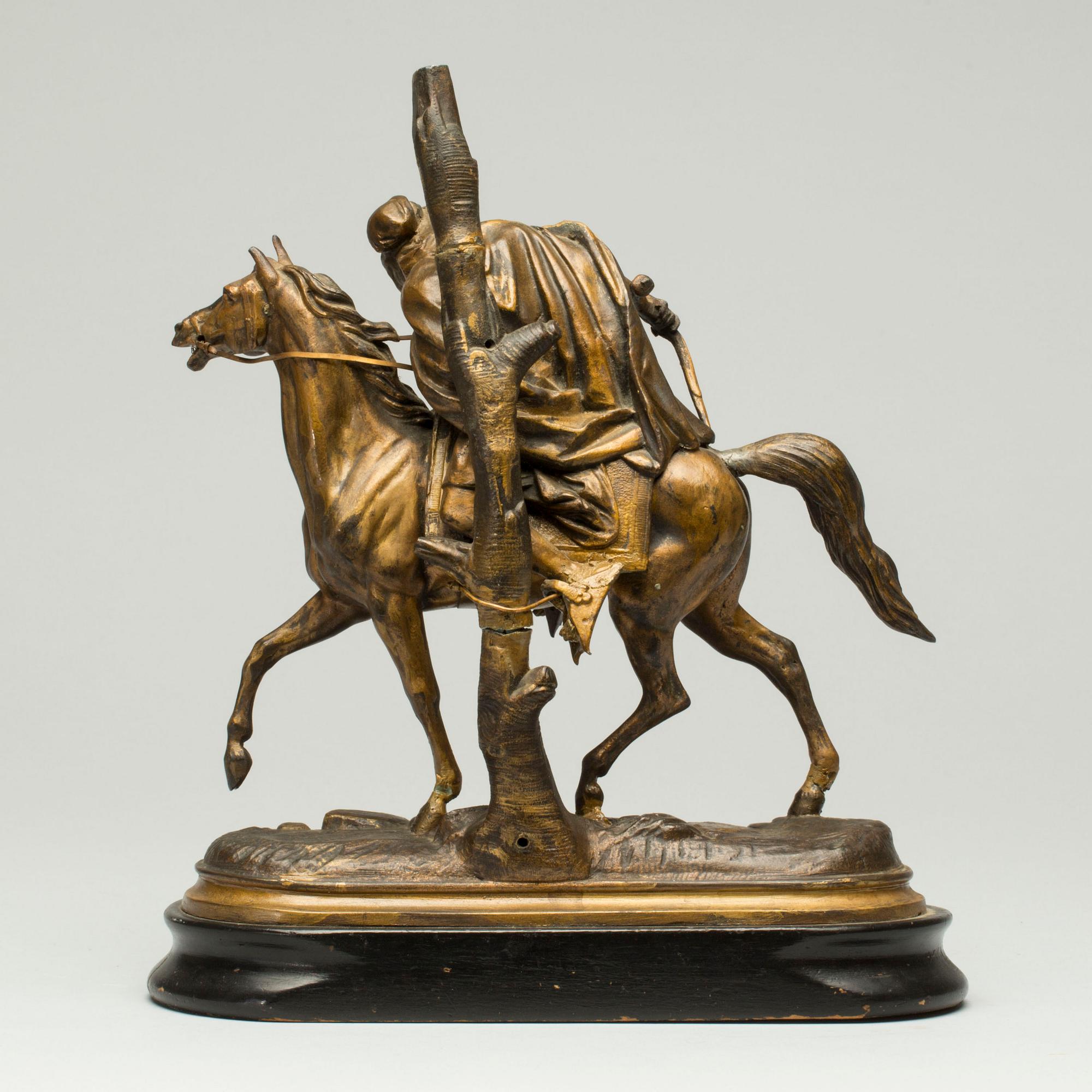 SKULPTUR, patinerad metall. 1800/1900-tal.