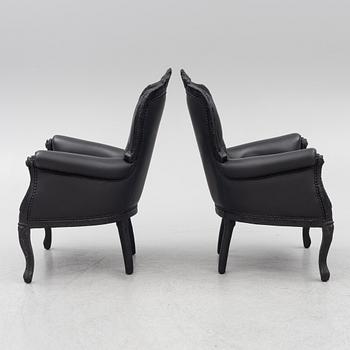 Maarten Baas, fåtöljer, ett par,  "Smoke Armchair", Moooi, samtida.