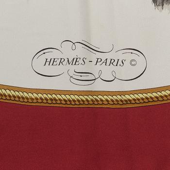 Hermès, a 'Reprise' silk scarf.