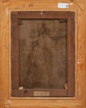 OKÄND KONSTNÄR, olja på duk. Signerad G. Gaggio, 1800-tal.