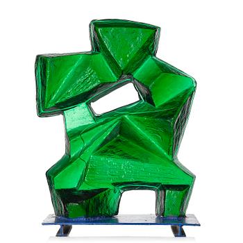 19. Edvin Öhrström, "Låt oss komma överens" (Let's Come to an Agreement), a cast glass sculpture, Lindshammar Glassworks, post 1955.