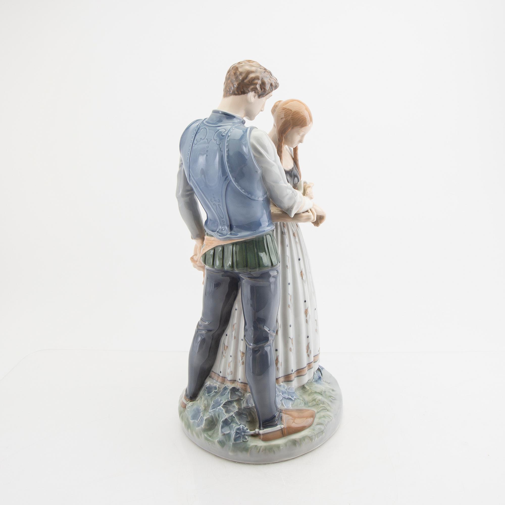 A Royal Copenahgen porcelain figurine later part of the 20th century.