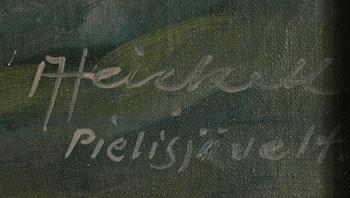 ARTHUR HEICKELL, öljy kankaalle, signeerattu Pielisjärveltä.