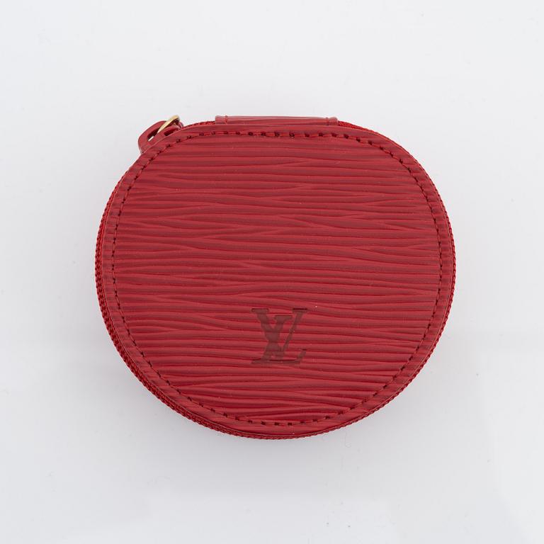 Louis Vuitton, a red epi leather 'Ecrin Bijoux Jewelry case', 2003.