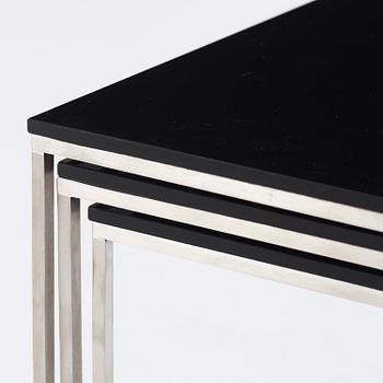Poul Kjaerholm, satsbord, "PK-71", 3 delar, Fritz Hansen, Danmark, 2014.