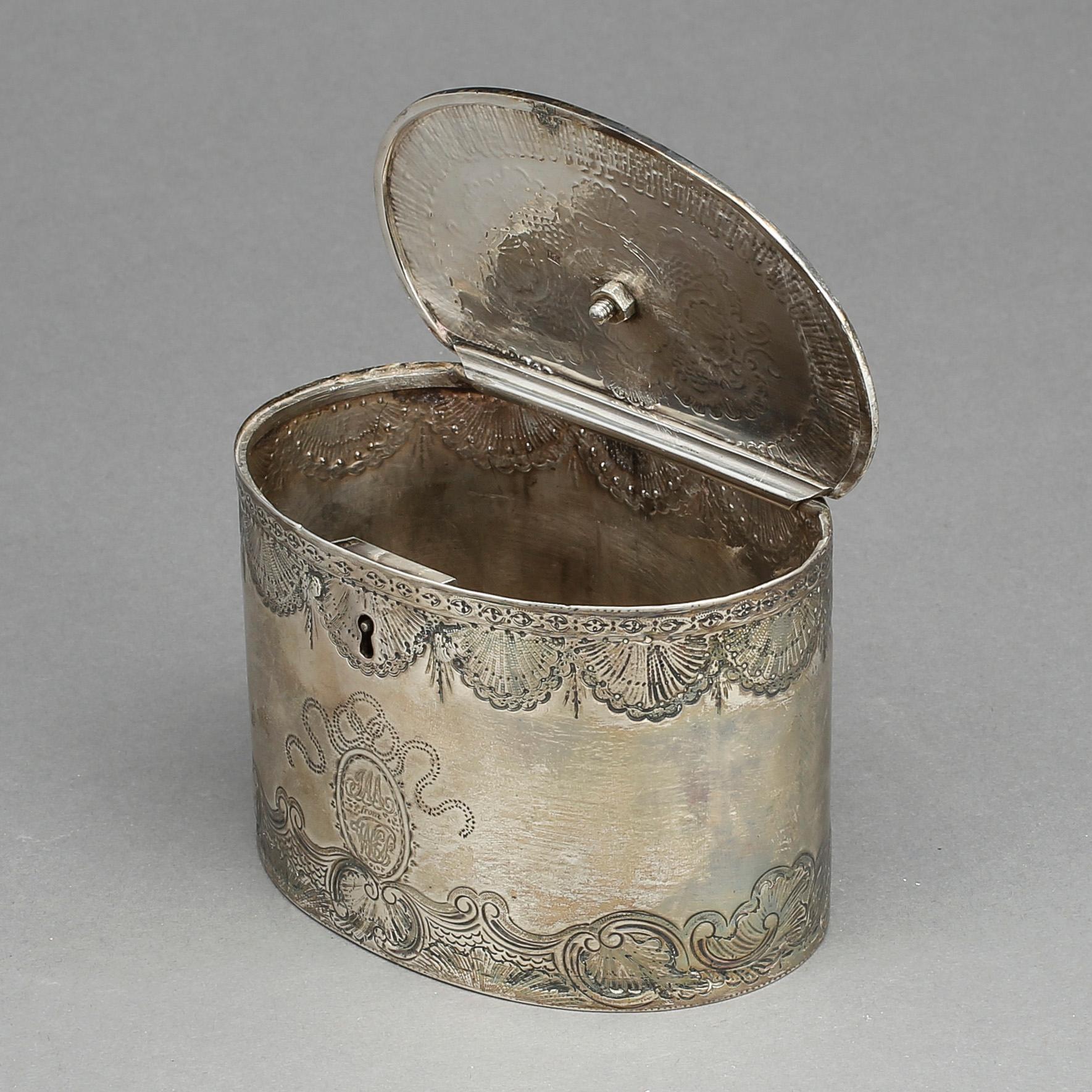 SKRIN, silver, James Keating, Dublin, 1700-tal, vikt 382 gram.