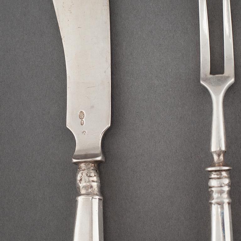 BESTICK, 68 st, silver, R Lange, Estland, 1900-talets första hälft.