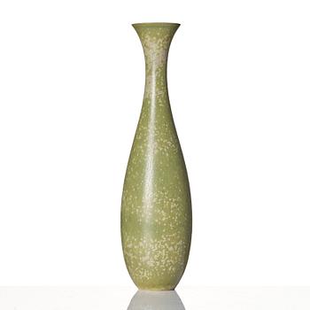 Carl-Harry Stålhane, a bird's egg glazed stoneware vase, Rörstrand, Sweden 1950s.