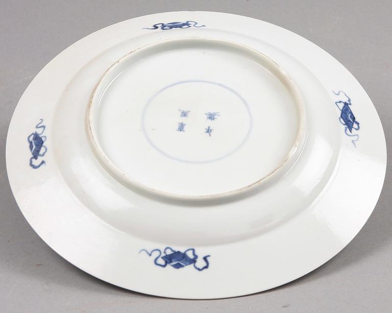 TALLRIK, porslin, Kina, Qianlong, 1700-tal.