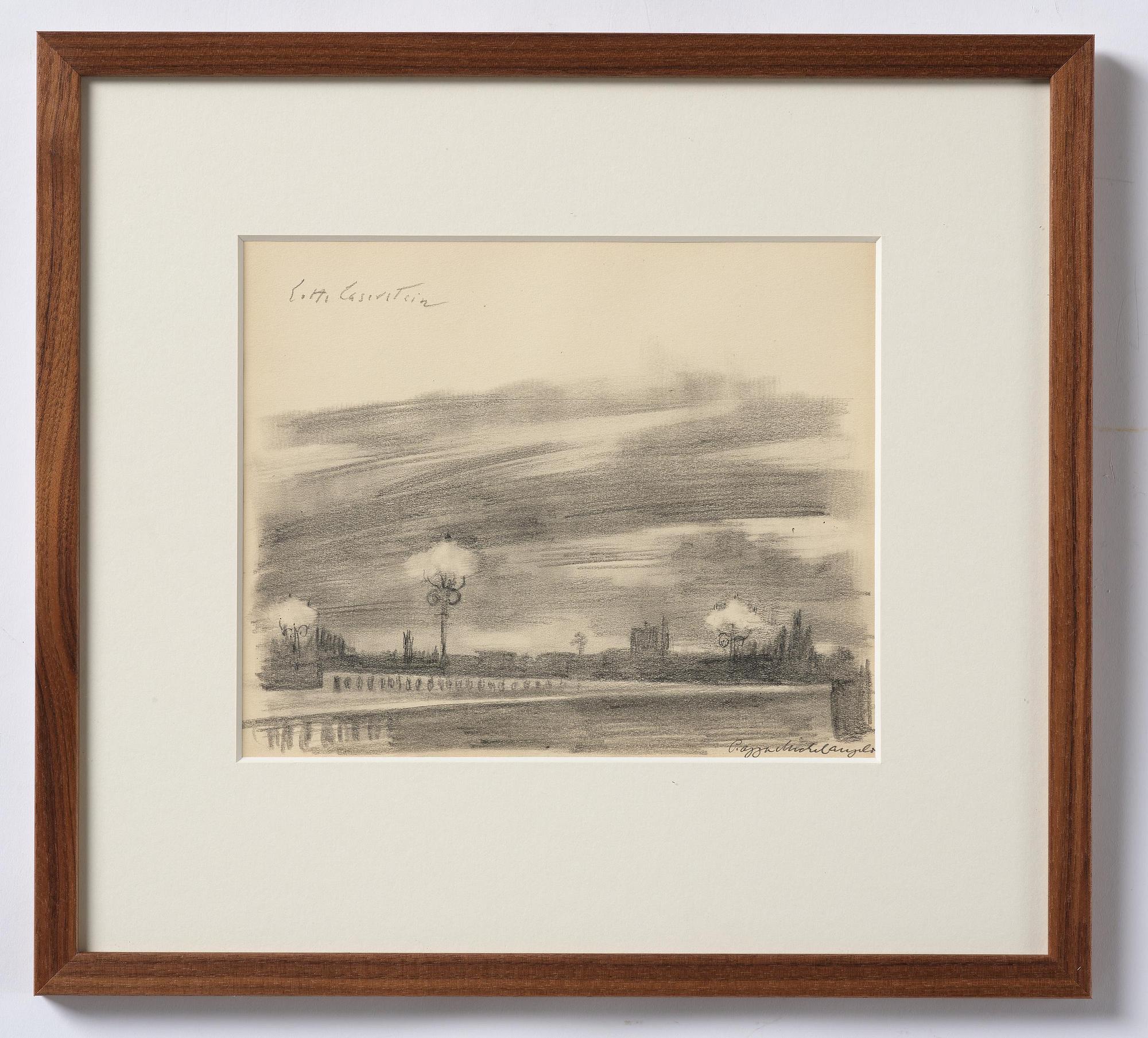 Lotte Laserstein, "Piazza Michelangelo" Florence.