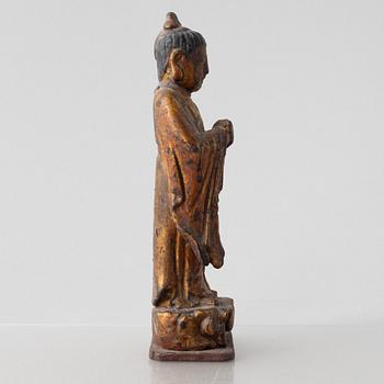A Chinese Buddha joss stick holder, Ming dynasty, 17th/18th century.