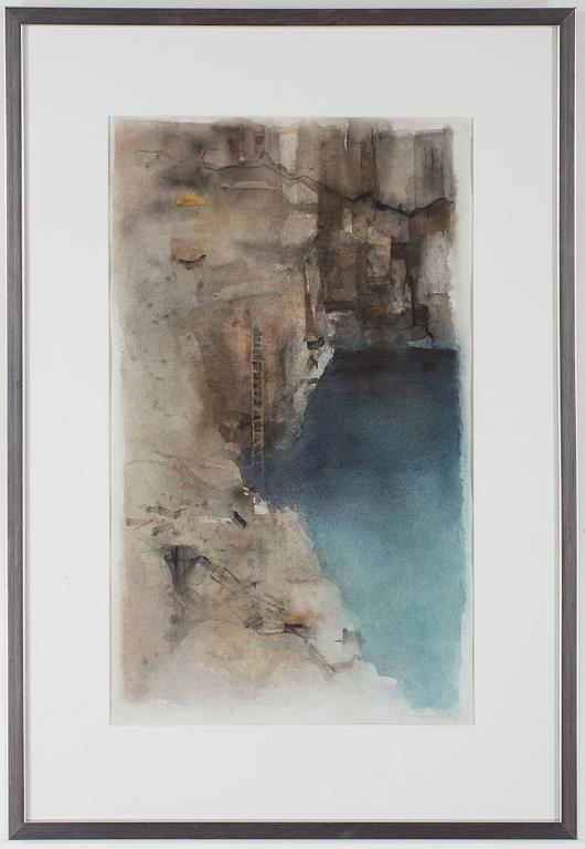 LEIF OLAUSSON, a watercolour, signed and dated -96.