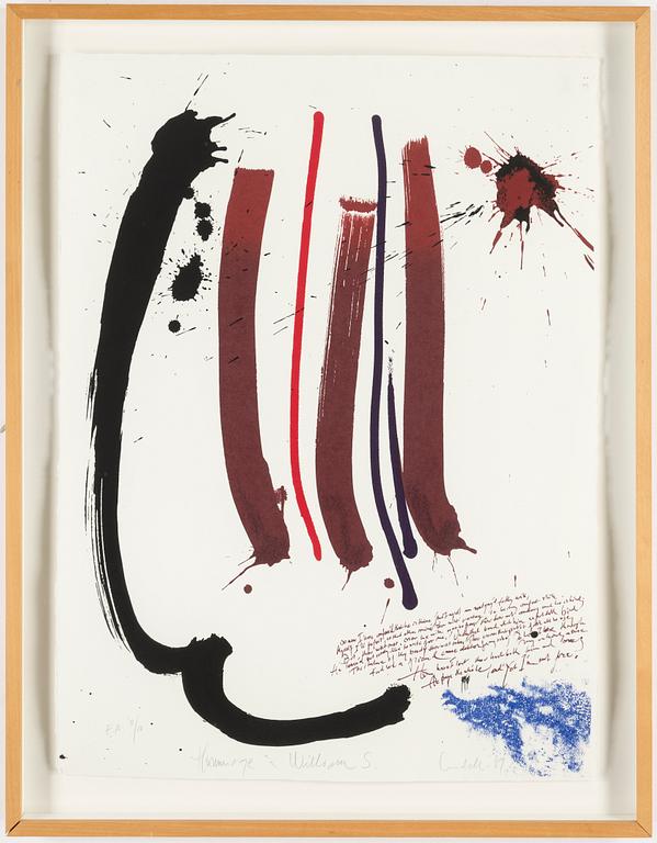 ULF LUNDELL, litograph in color, signed and dated EA 8/10 -89.