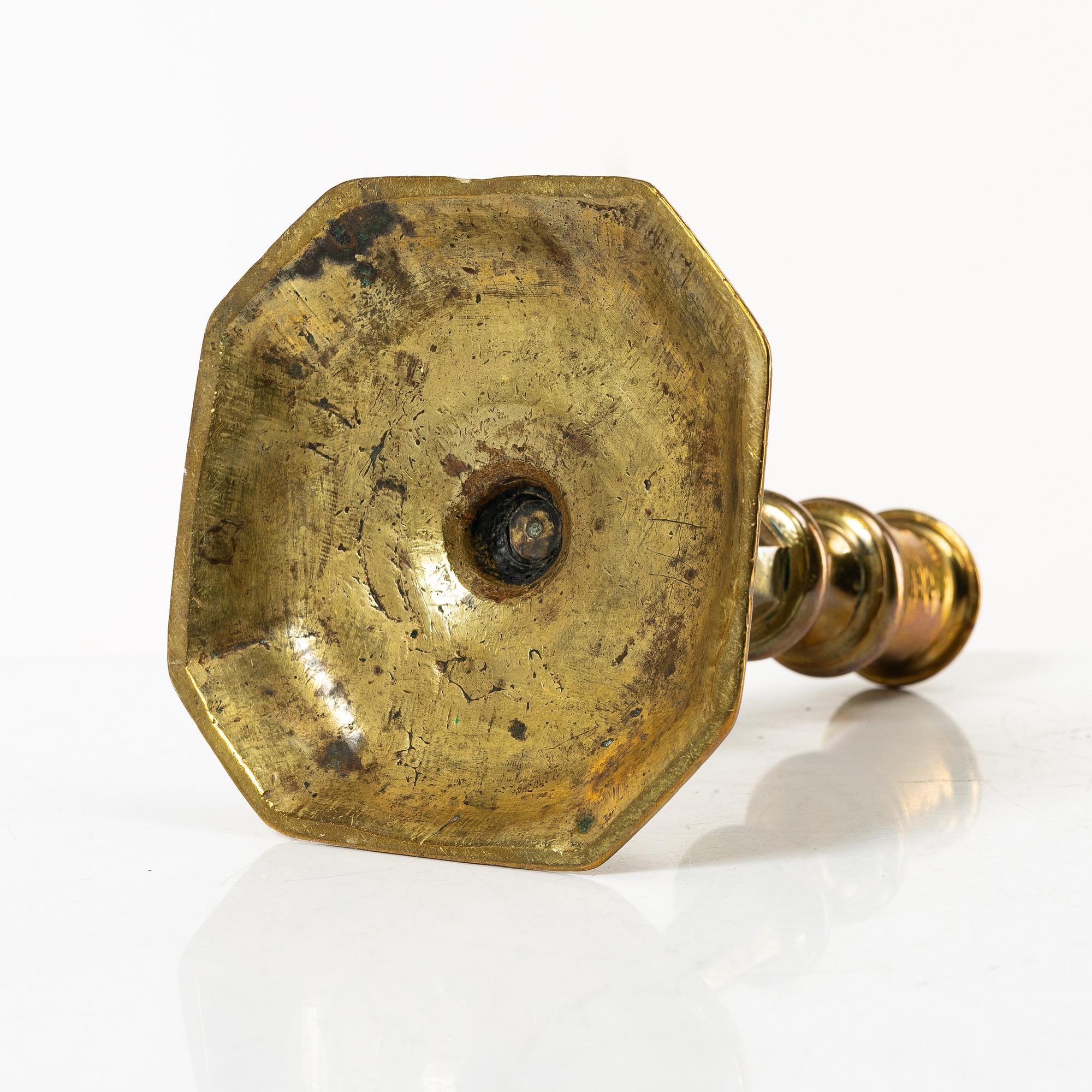 Mässing, 7 delar, 1700-1900-tal.