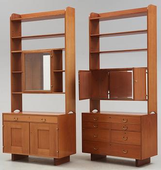 Two Josef Frank mahogany bookshelves, Svenskt Tenn, model 2112.