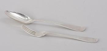 SKED SAMT GAFFEL, silver, Arvid Floberg 1784 och 1795.