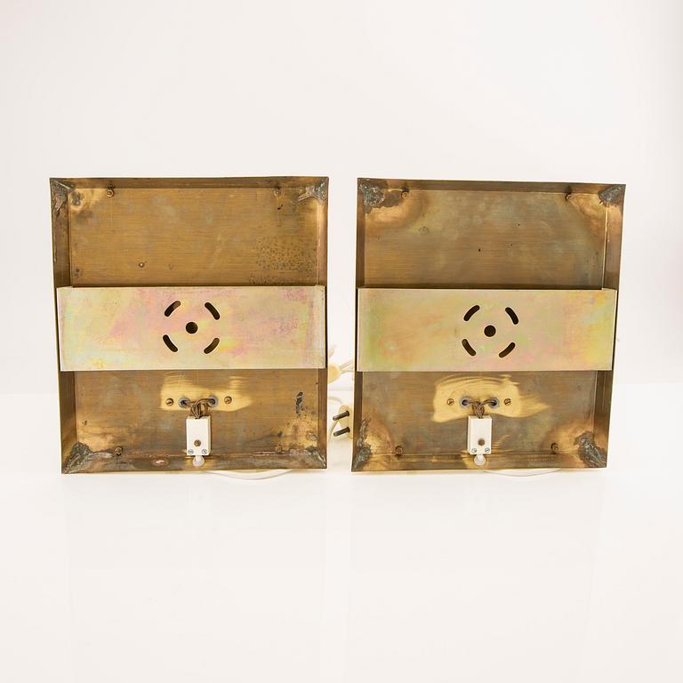 Wall lamps, a pair, Bellman environment, end of the 20th century.