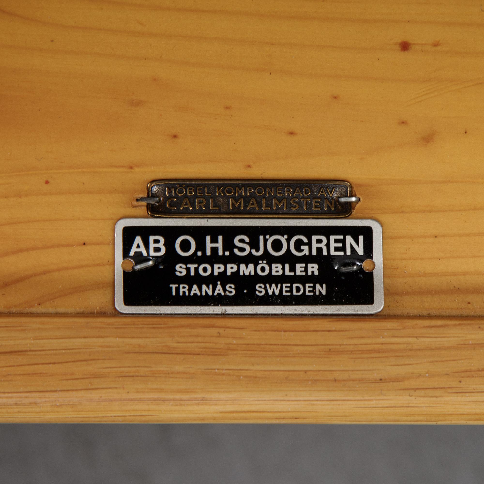 Carl Malmsten, a 'Visingsö' oak sofa.