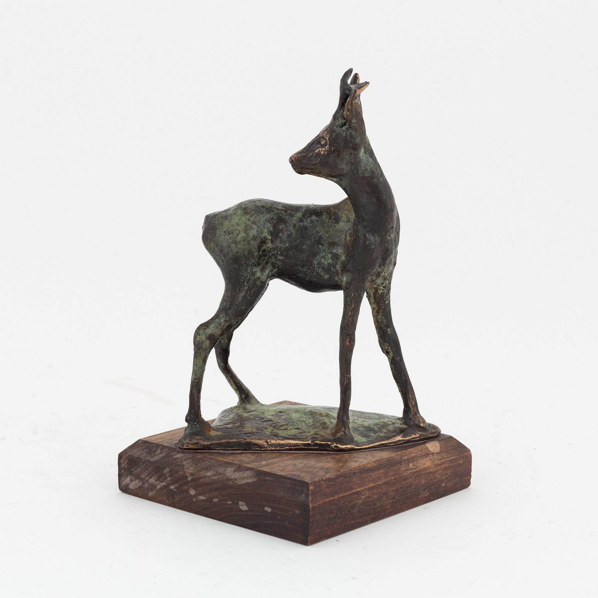 Torbjörn Forsberg, skulptur, brons, signerad. Daterad 1996. Höjd 16,5 cm.
