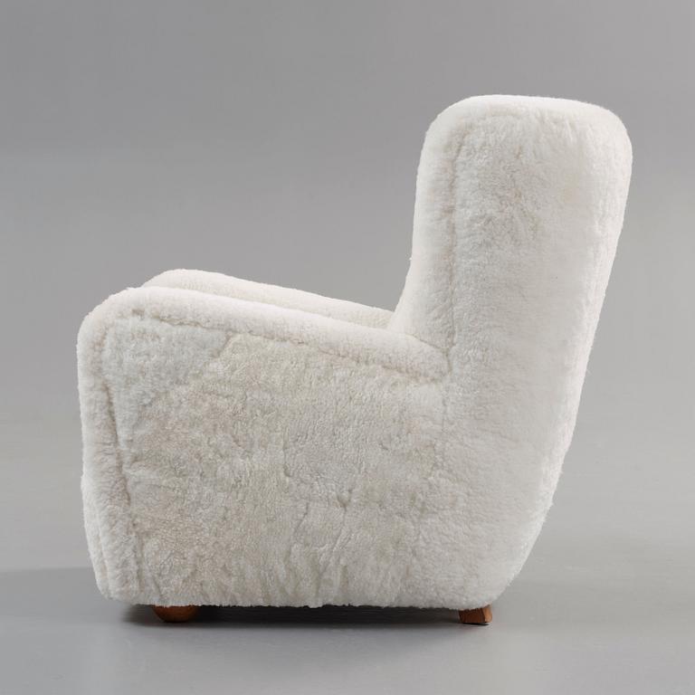 A Danish mid 20th Century easy chair attributed to Flemming Lassen.