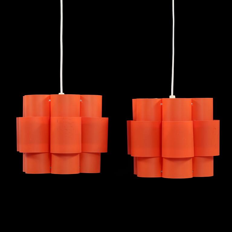 TAKLAMPOR, ett par, Hans-Agne Jakobsson, Scanlight, 1900-talets fjärde kvartal. Höjd 20 cm.