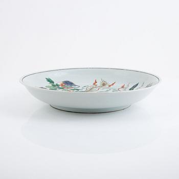 A Famille Verte porcelain dish, China, 20th century.