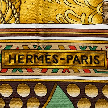 HERMÈS, two silk scarves.