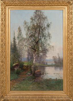 Johan (John) Kindborg, Landskap med Björk.