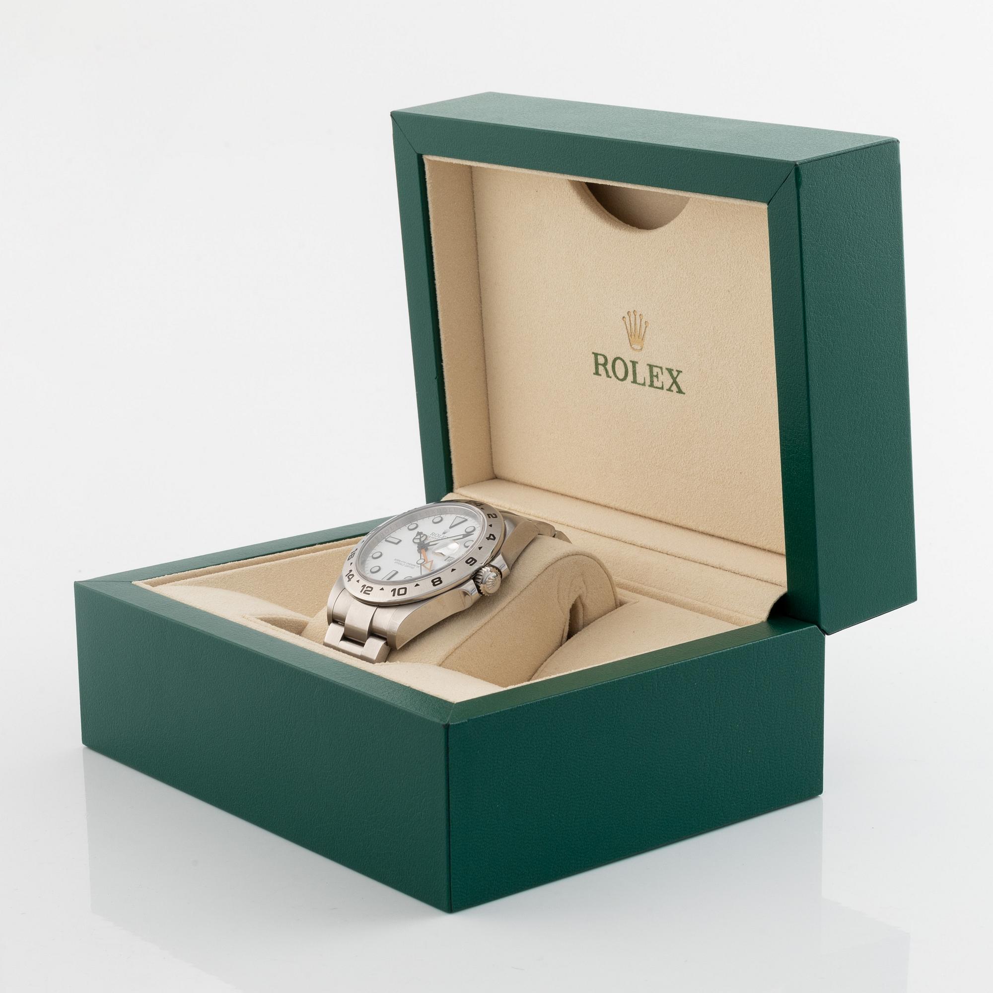 Rolex, Oyster Perpetual Date, Explorer II, Chronometer, armbandsur, 42 mm.