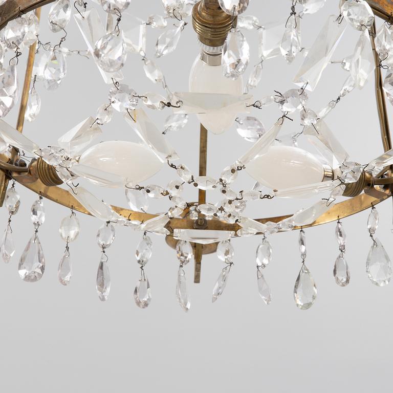 A chandelier, 19th Century.
