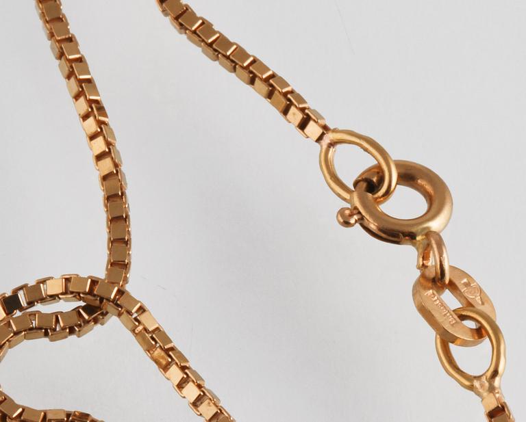 HÄNGE, 18K guld, Iduna, Varberg. Vikt 7,2 gram.