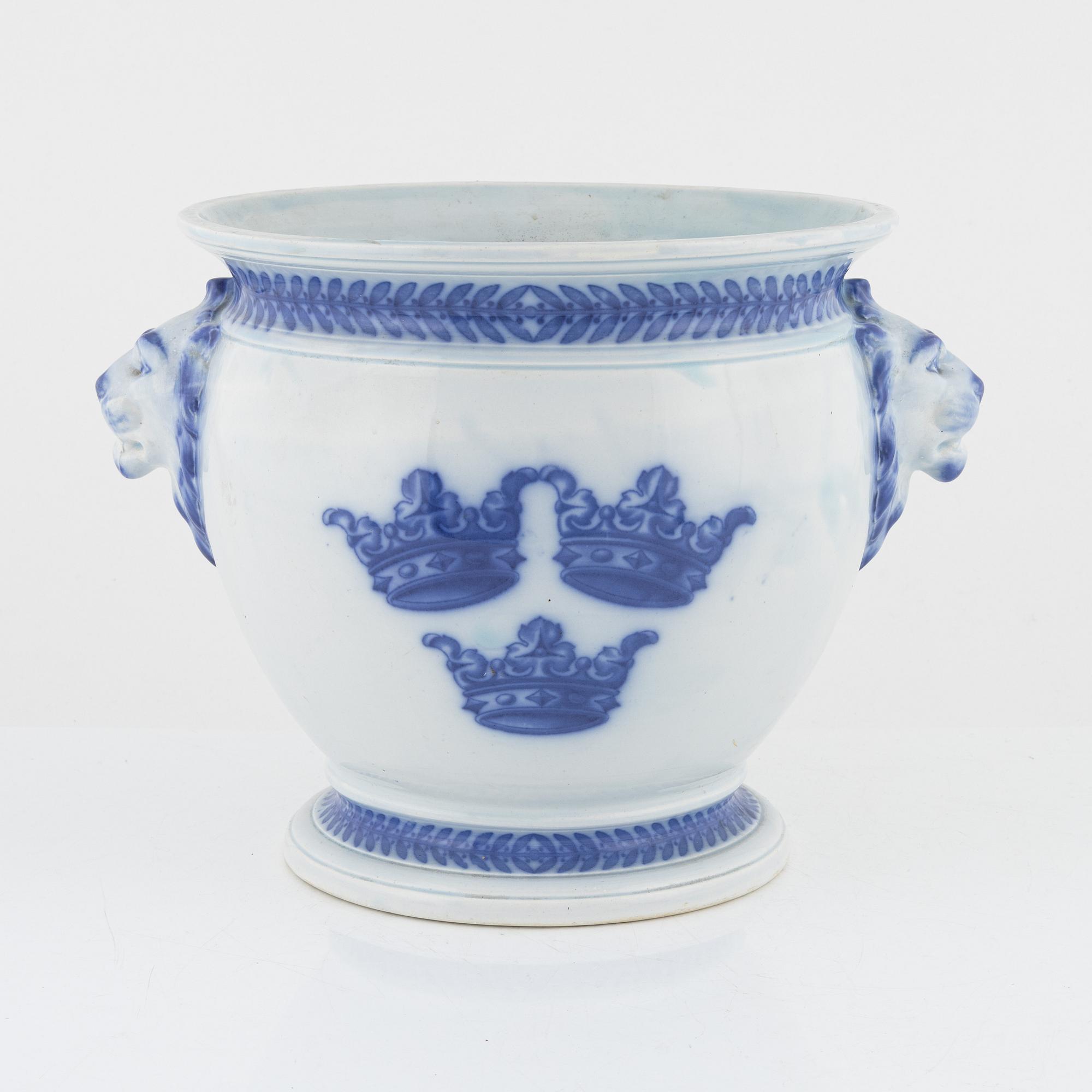 Josef Ekberg, ytterfoder, flintgods, Gustavsberg, 1912.