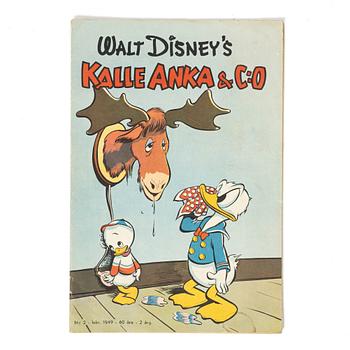 Comic book, Kalle Anka & Co, no. 2, 1949.
