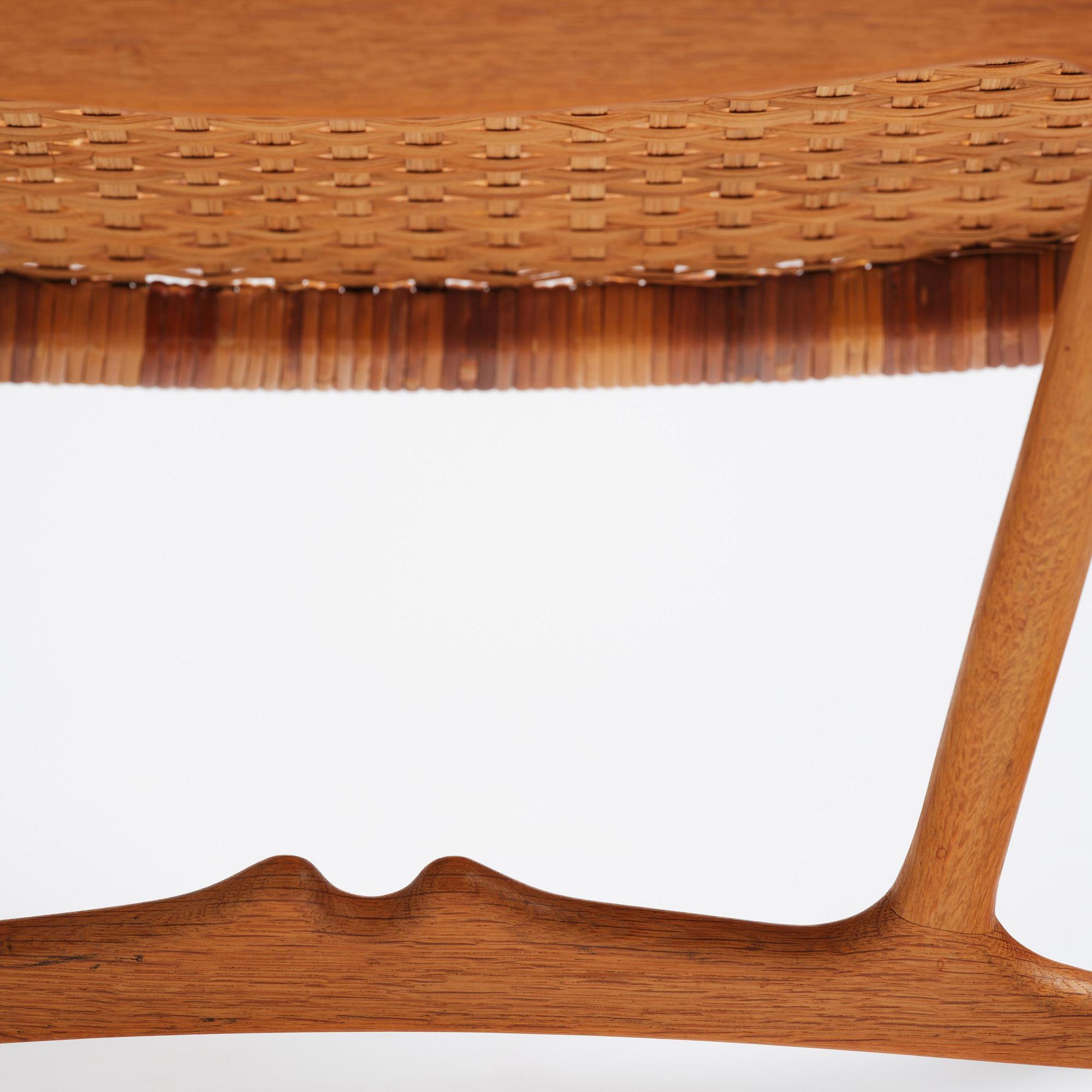Hans J. Wegner, a foldable easy chair model 512, Johannes Hansen, Copenhagen, 1950s-60s.