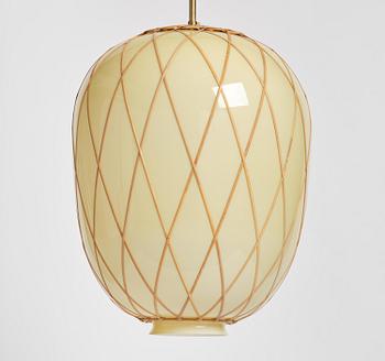 Harald Notini, a pair of ceiling lamps model 11555, Arvid Böhlmarks Lampfabrik, Stockholm, 1940s.