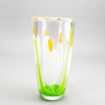 Elna Melusine Jolom, a signed and dated glass vase 2014.