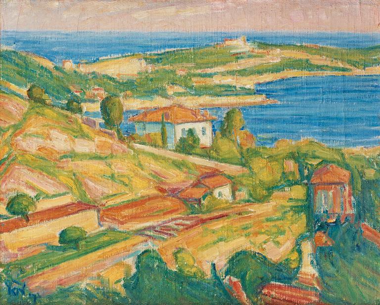 Karl Nordström, "Villefranche, vin och blomsterodling".