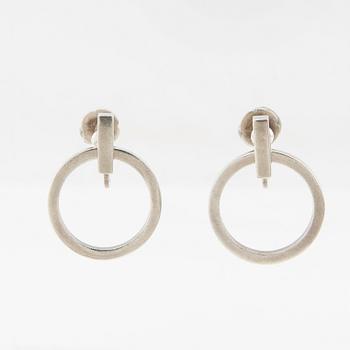 Wiwen Nilsson, a pair of silver earrings, Lund 1953.