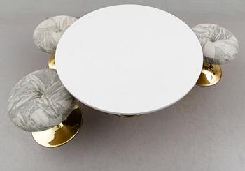 PALLAR 3 st "Satellit", BORD, Johanson Design, Markaryd, 1960-/70-tal.