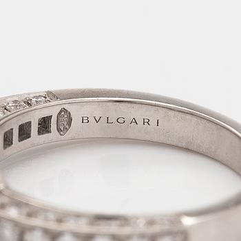 Bulgari, a platinum ring, 'Dedicata a Venezia', with brilliant-cut diamonds. With certificate and GIA dossier.