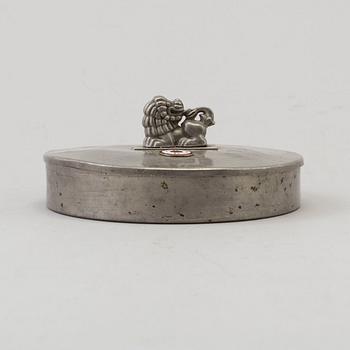 ANNA PETRUS, probably. A pewter box from CG Hallberg, Stockholm, 1934.