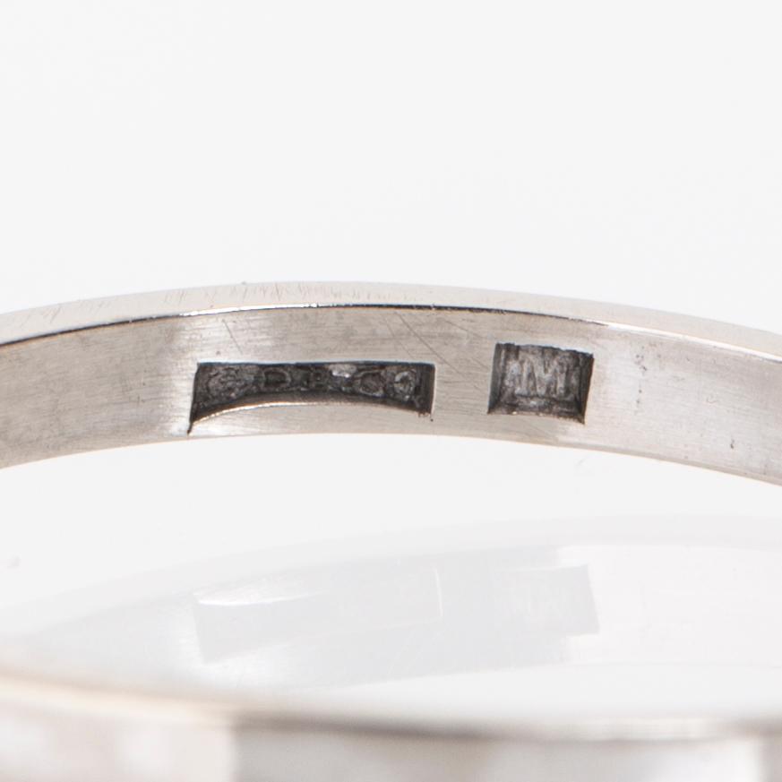 RING, 18K vitguld med gammalslipad diamant ca 0.40 ct.
